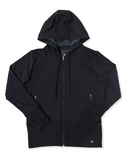 Lux Crop Hoodie - Matte Black