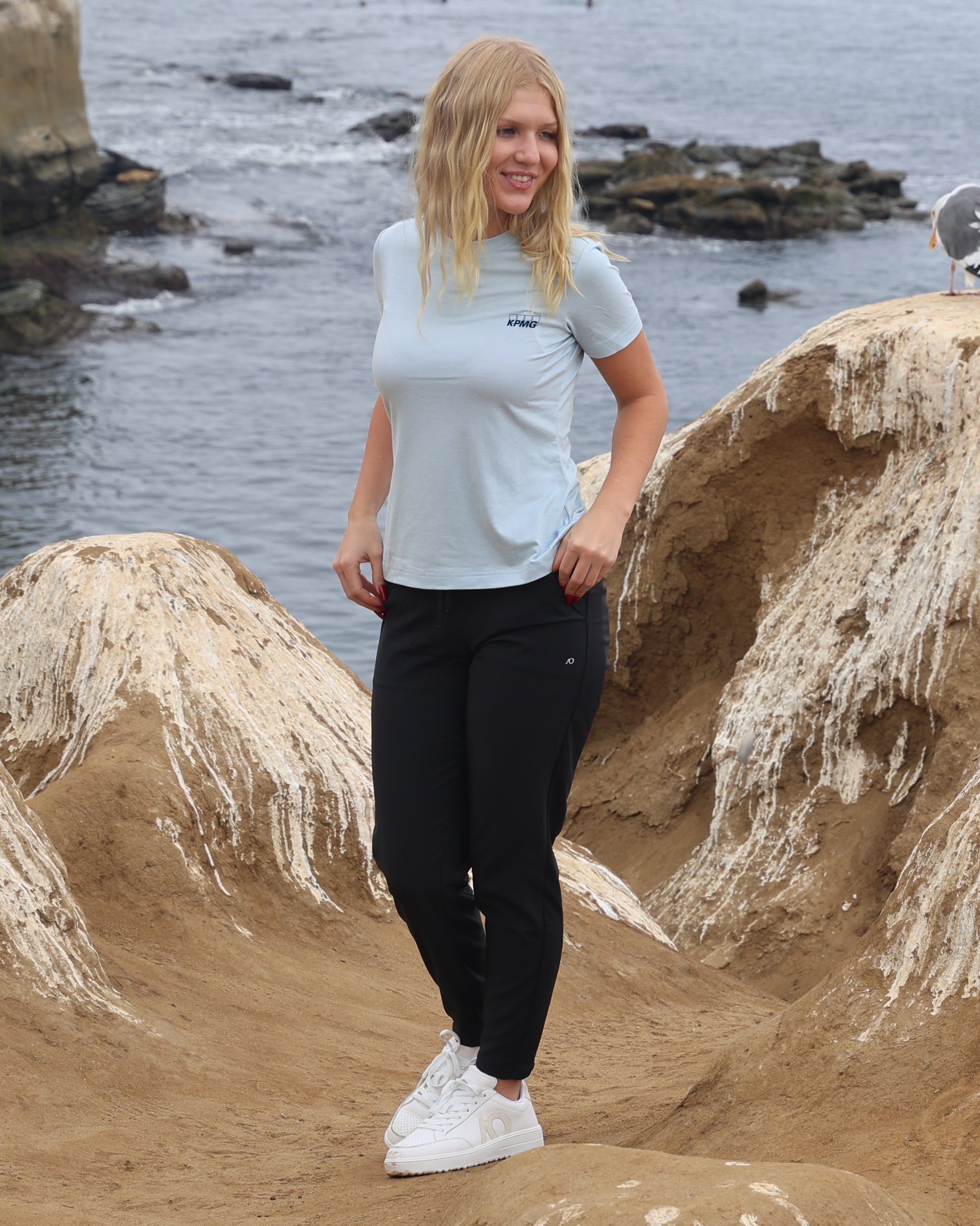 Women's Crewneck Butter T KPMG - Sky Heather