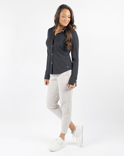 Ladies Renly Button Down - Black