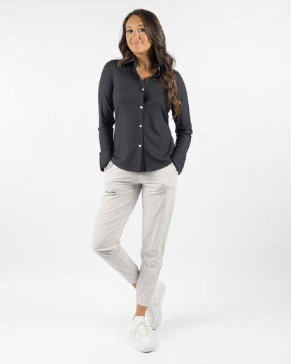 Ladies Renly Button Down - Black