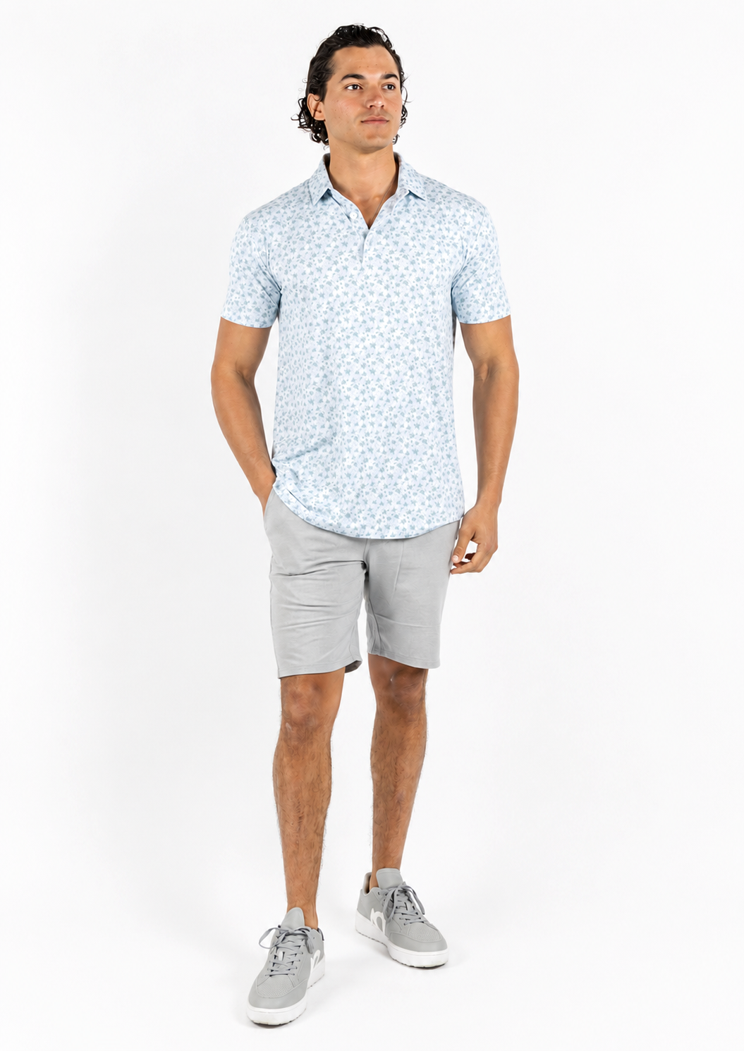 Fields Polo - Pale Sky/Sagebrush Green/Cloud Green/Steel/White