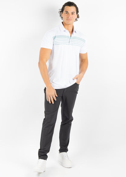 Lake Polo - White/HTR Cloud Green