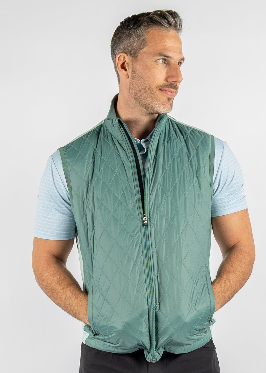 Seaworth Vest - Sagebrush Green/HTR Cloud Green