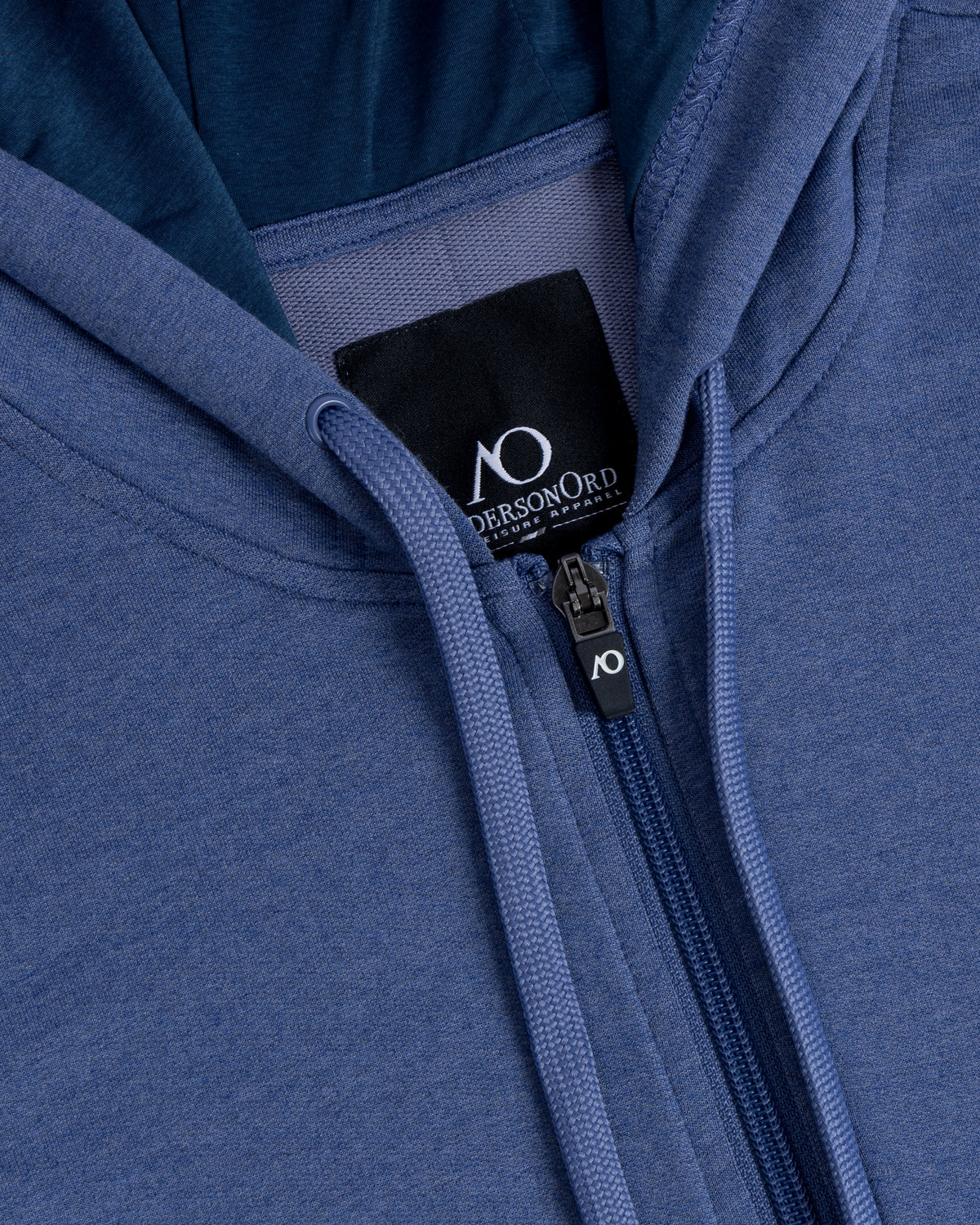 Lux Crop Hoodie - HTR Dark Denim
