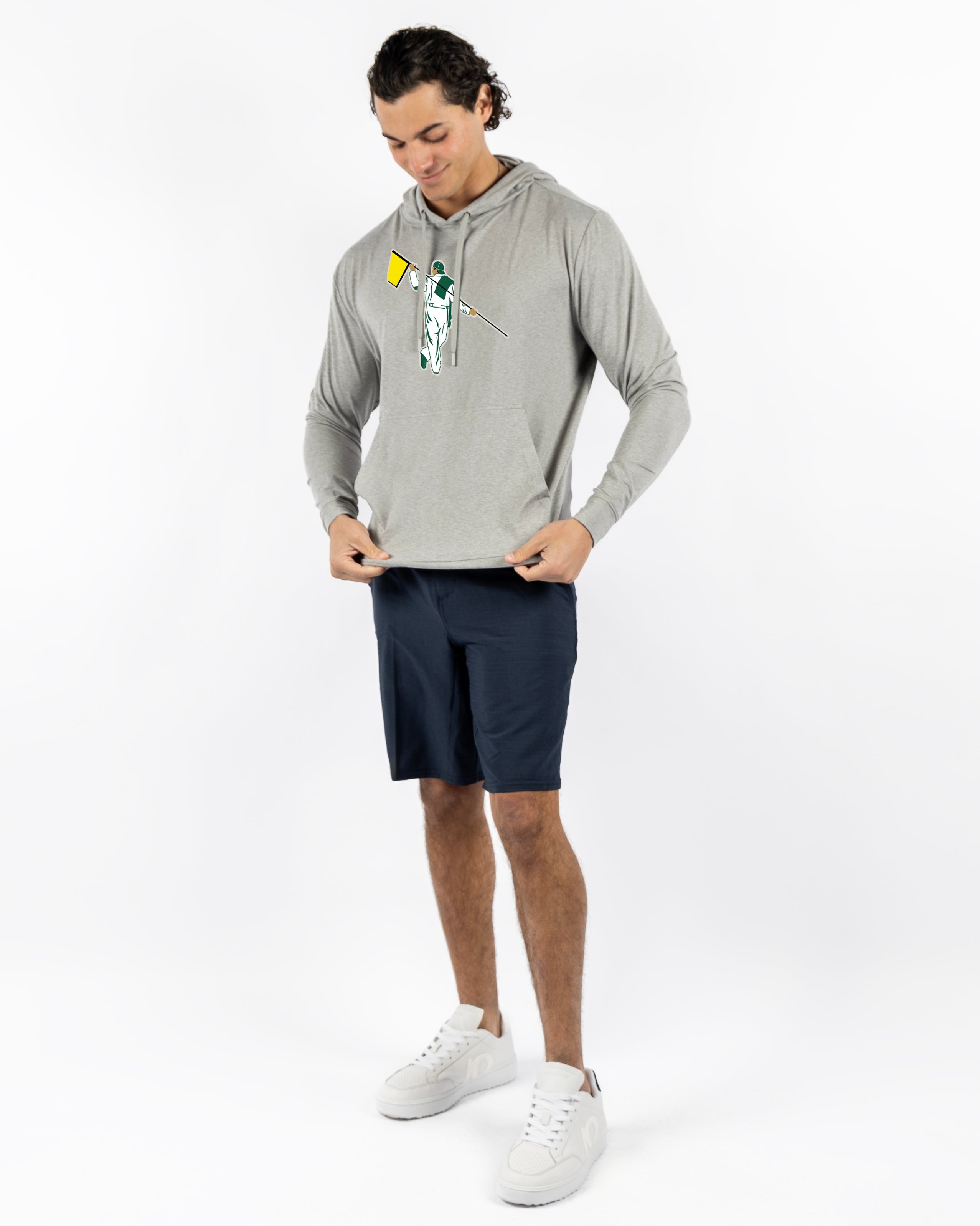 Red Beach Hoodie Master Looper - Jersey Grey Heather