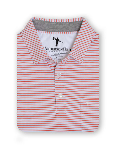 Mitch Martin Polo - HTR Blue Haze/HTR Burnt Sienna