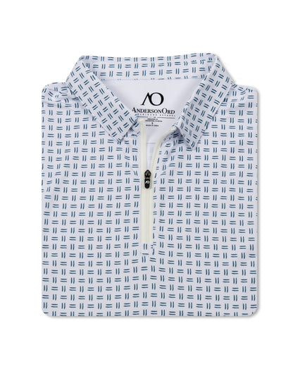 Promenade Polo - White/Dark Denim/Blue Haze