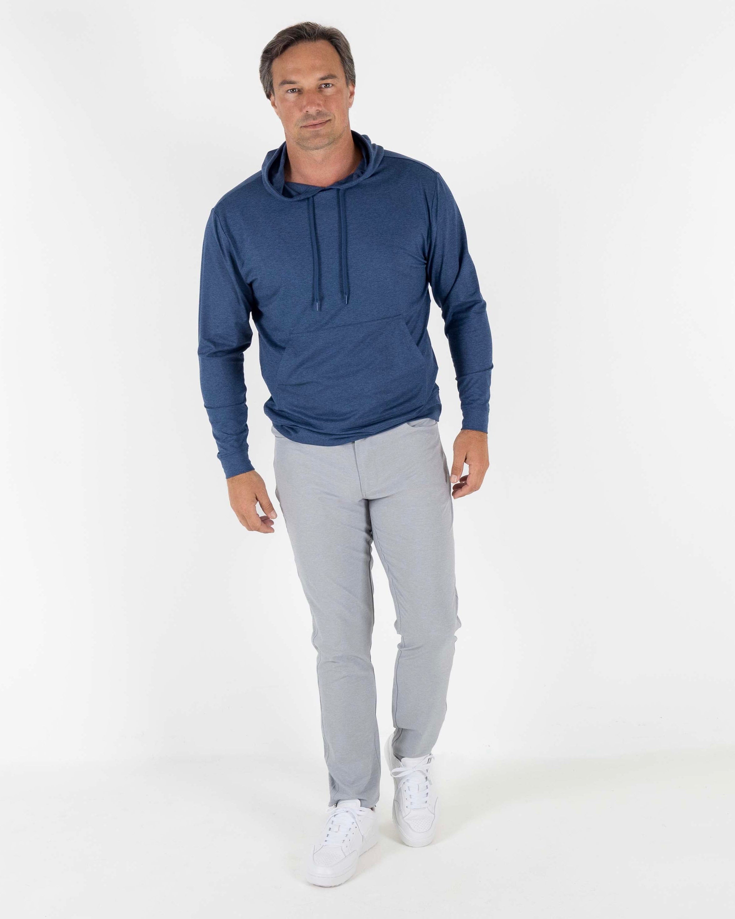 Red Beach Hoodie - Dark Denim Heather