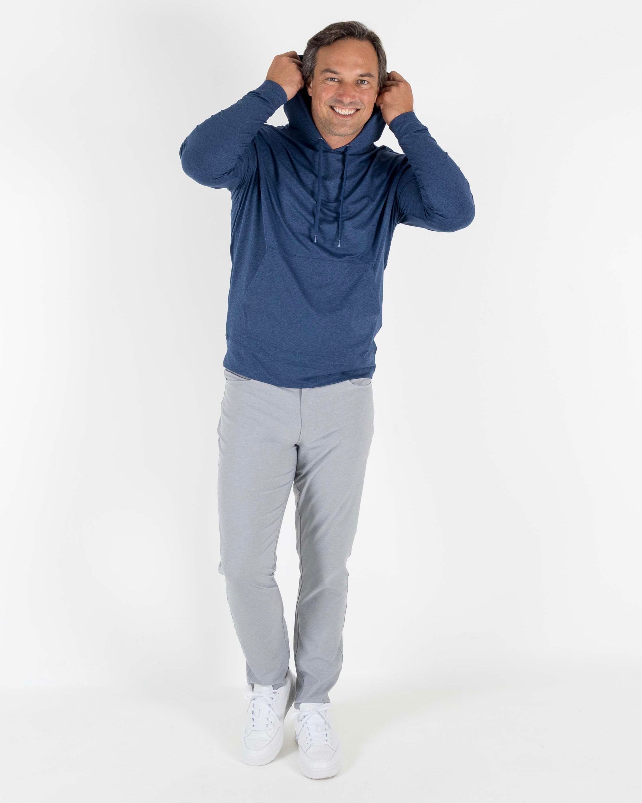 Red Beach Hoodie - Dark Denim Heather