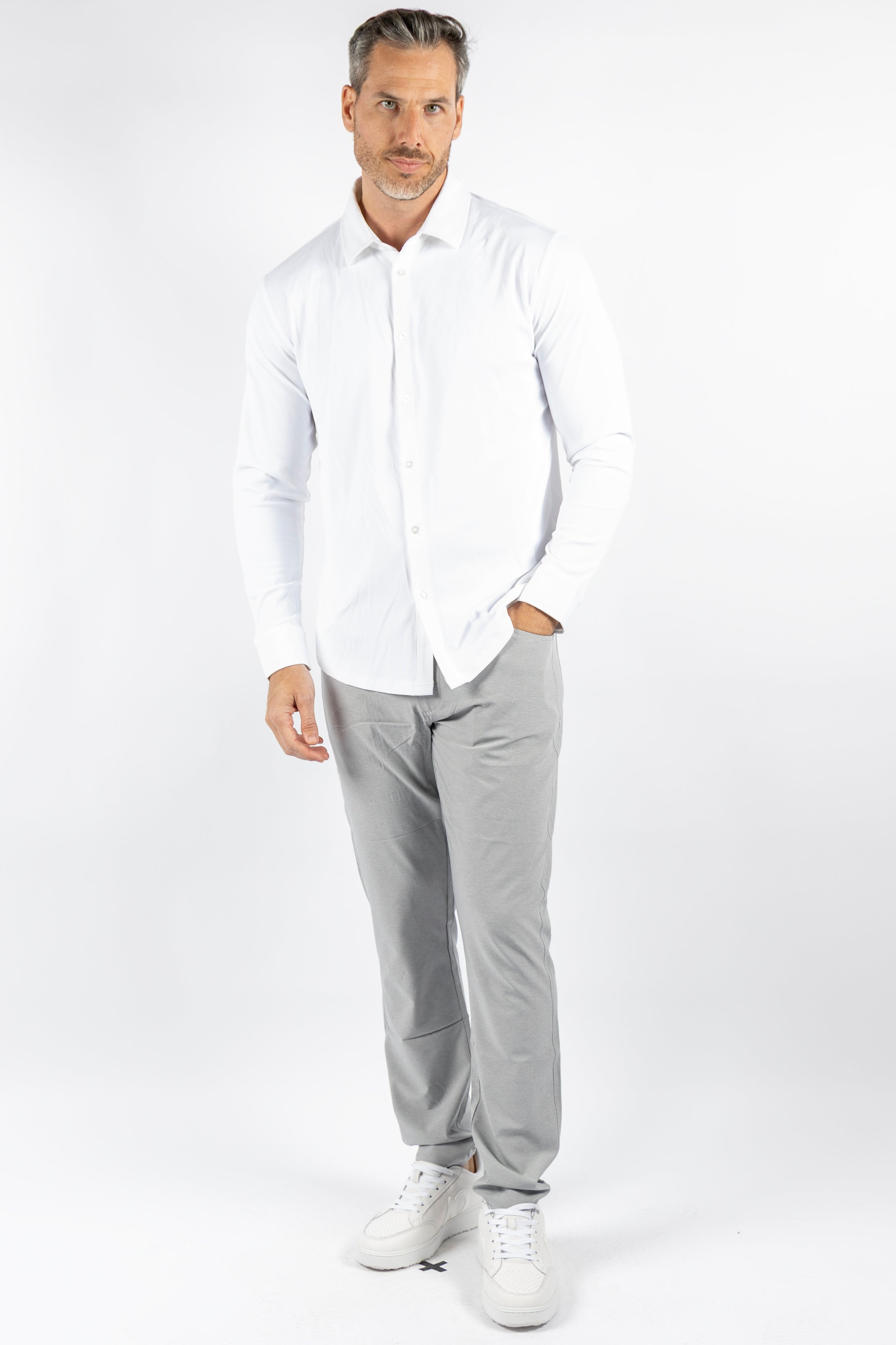Renly Button Down - White