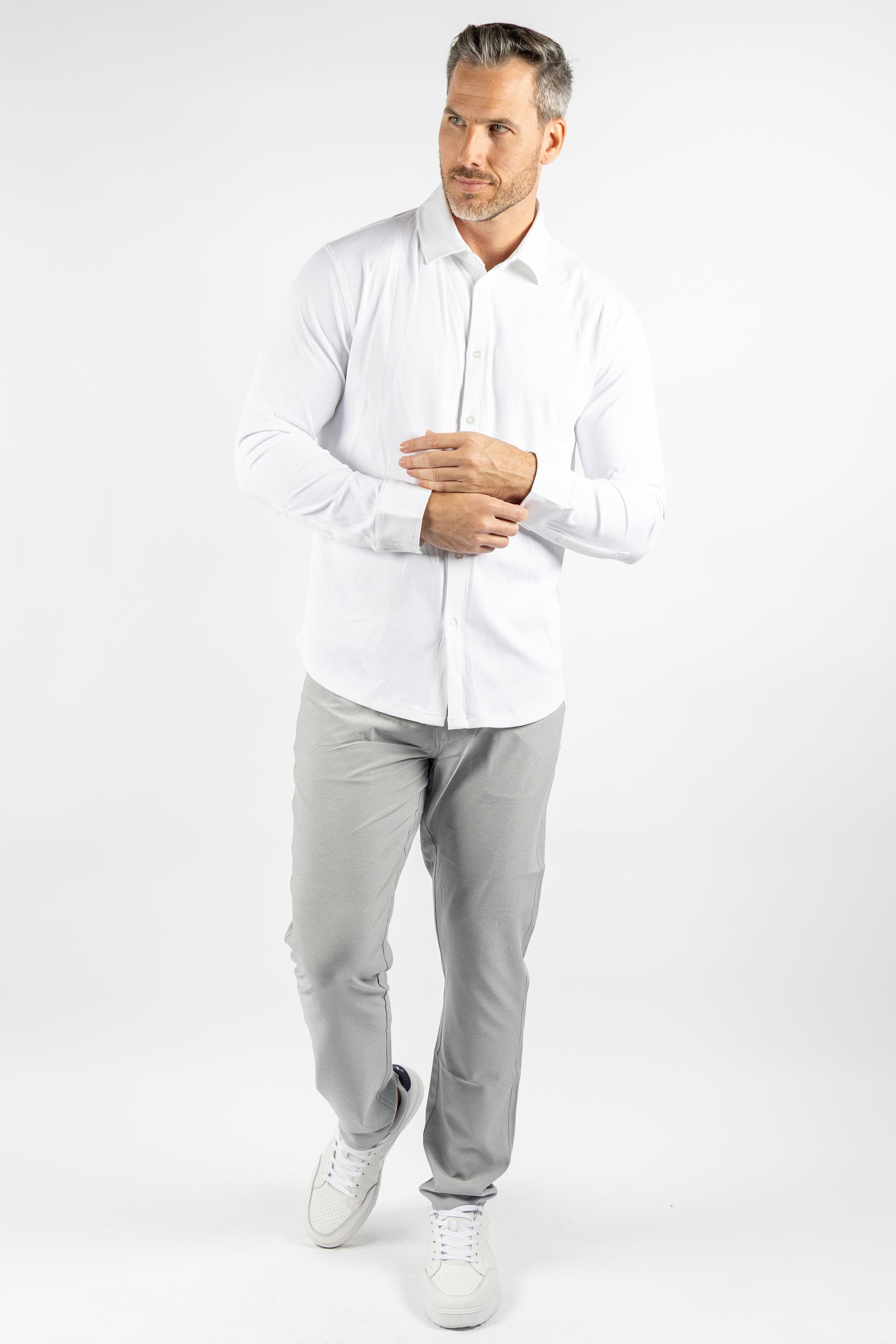 Renly Button Down - White