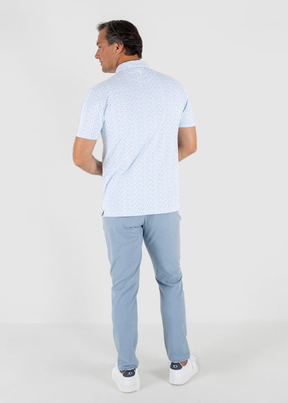 Harvey Polo - White/Dutch Canal/Salt Air/Creme