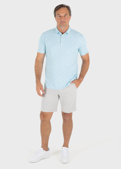 Mickey O'Neill Polo - Salt Air/Dutch Canal/Creme