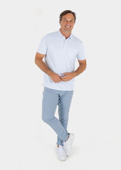 Mitch Martin Polo - HTR Salt Air/HTR Creme