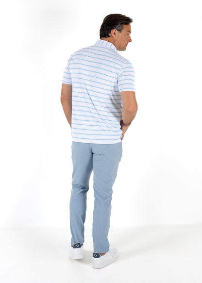 Swagger Polo - White/HTR Dutch Canal/HTR Salt Air