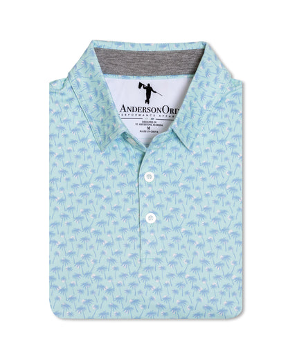 Mickey O'Neill Polo - Salt Air/Dutch Canal/Creme