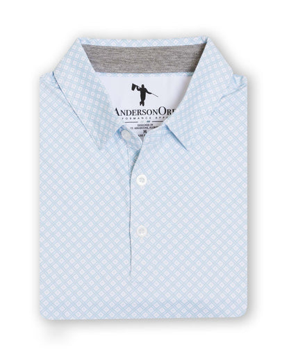 Romulus Polo - White/Blue Haze