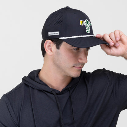 AOx Premium 6-Panel Hat - Black - Liquid 3D Master Looper
