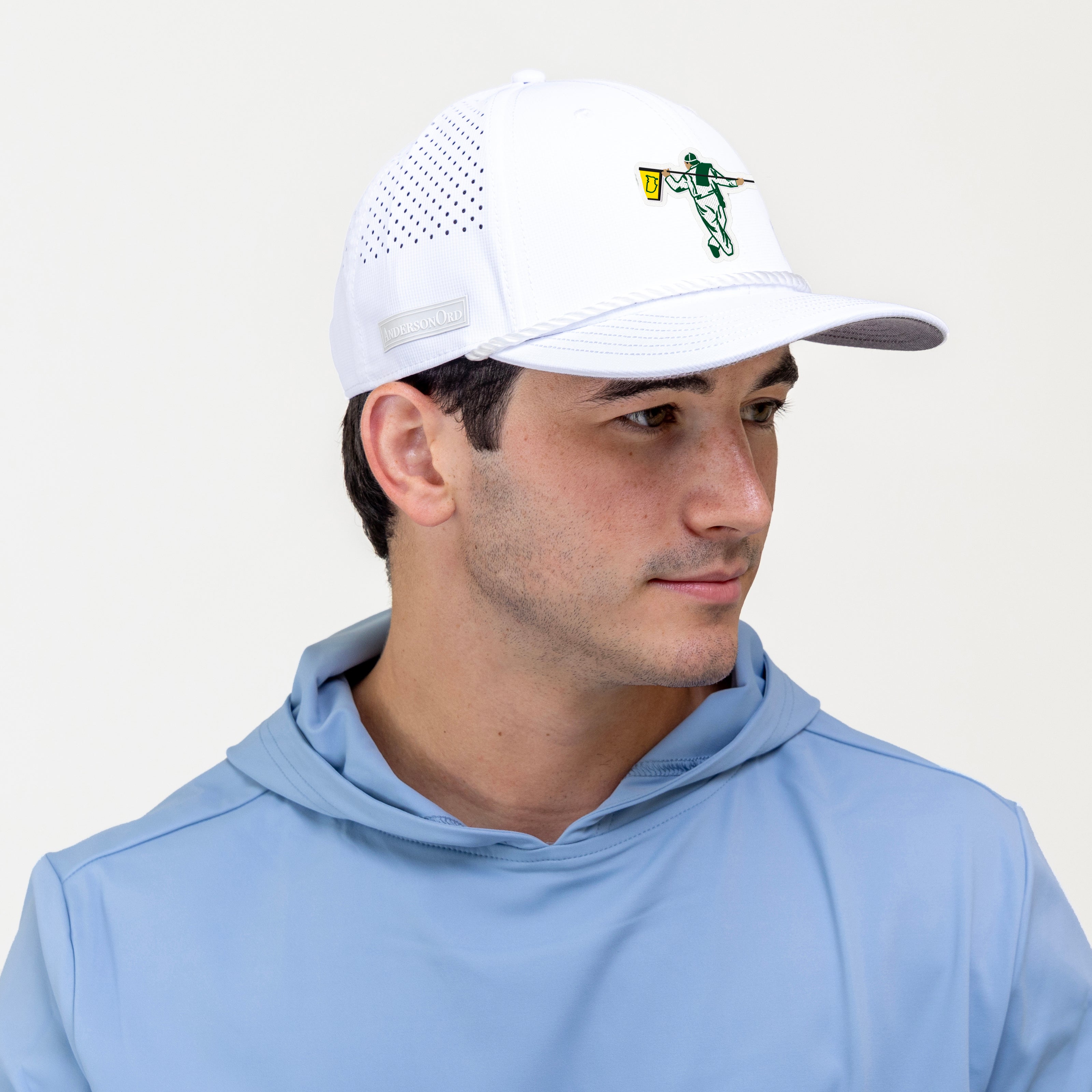 AOx Premium 6-Panel Hat - White -  Liquid 3D Master Looper