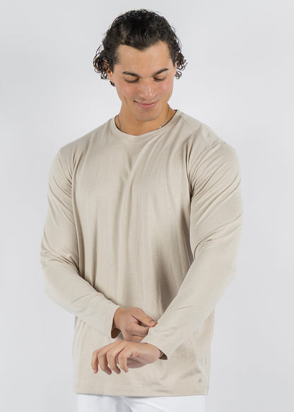 Butter T Long Sleeve - HTR Sand
