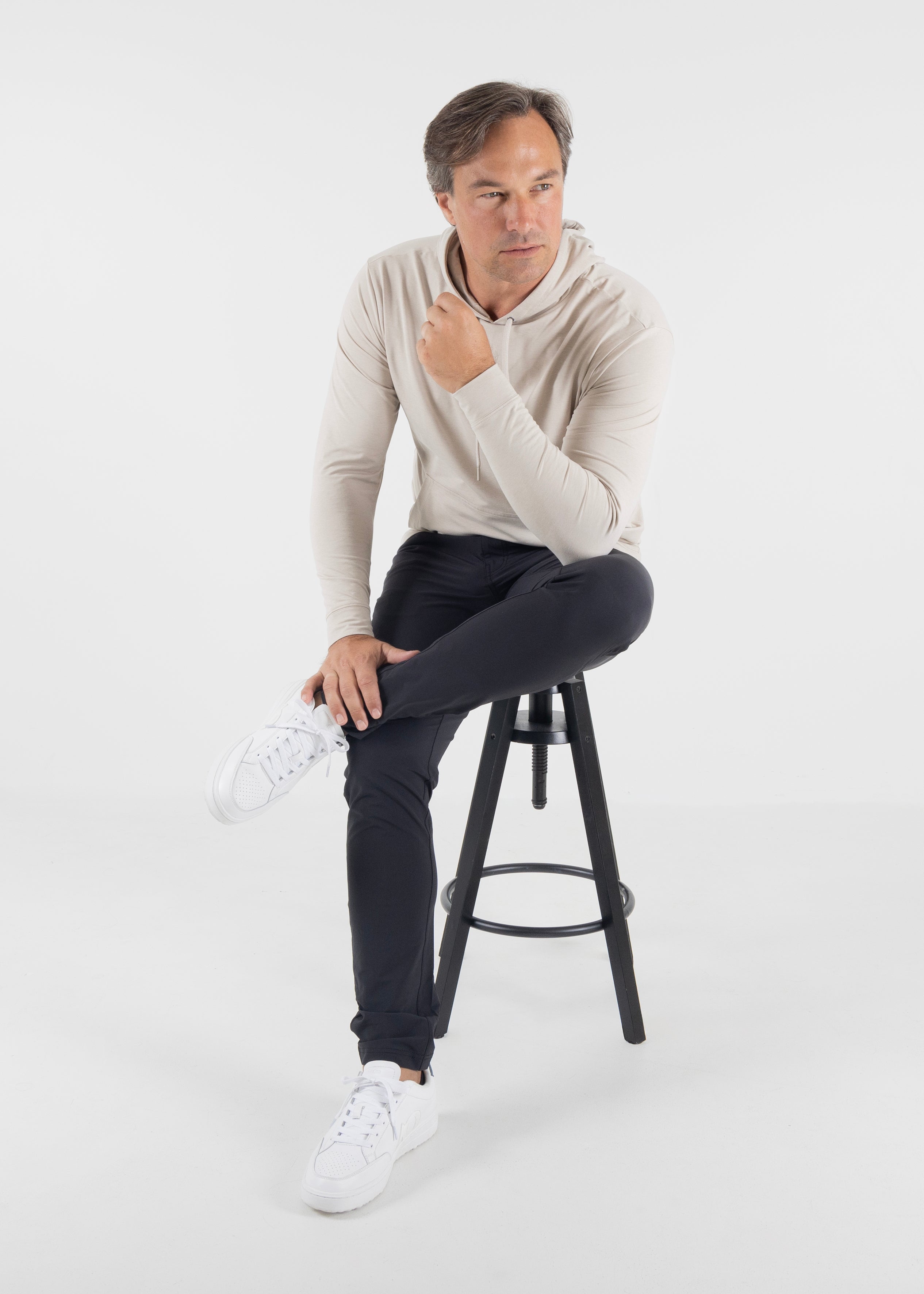 Red Beach Hoodie - Sand Heather