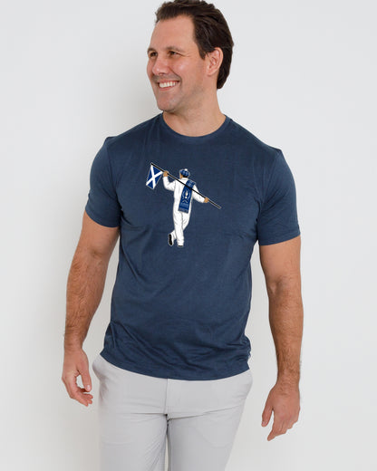 Butter T-Scottish Looper-Navy Heather