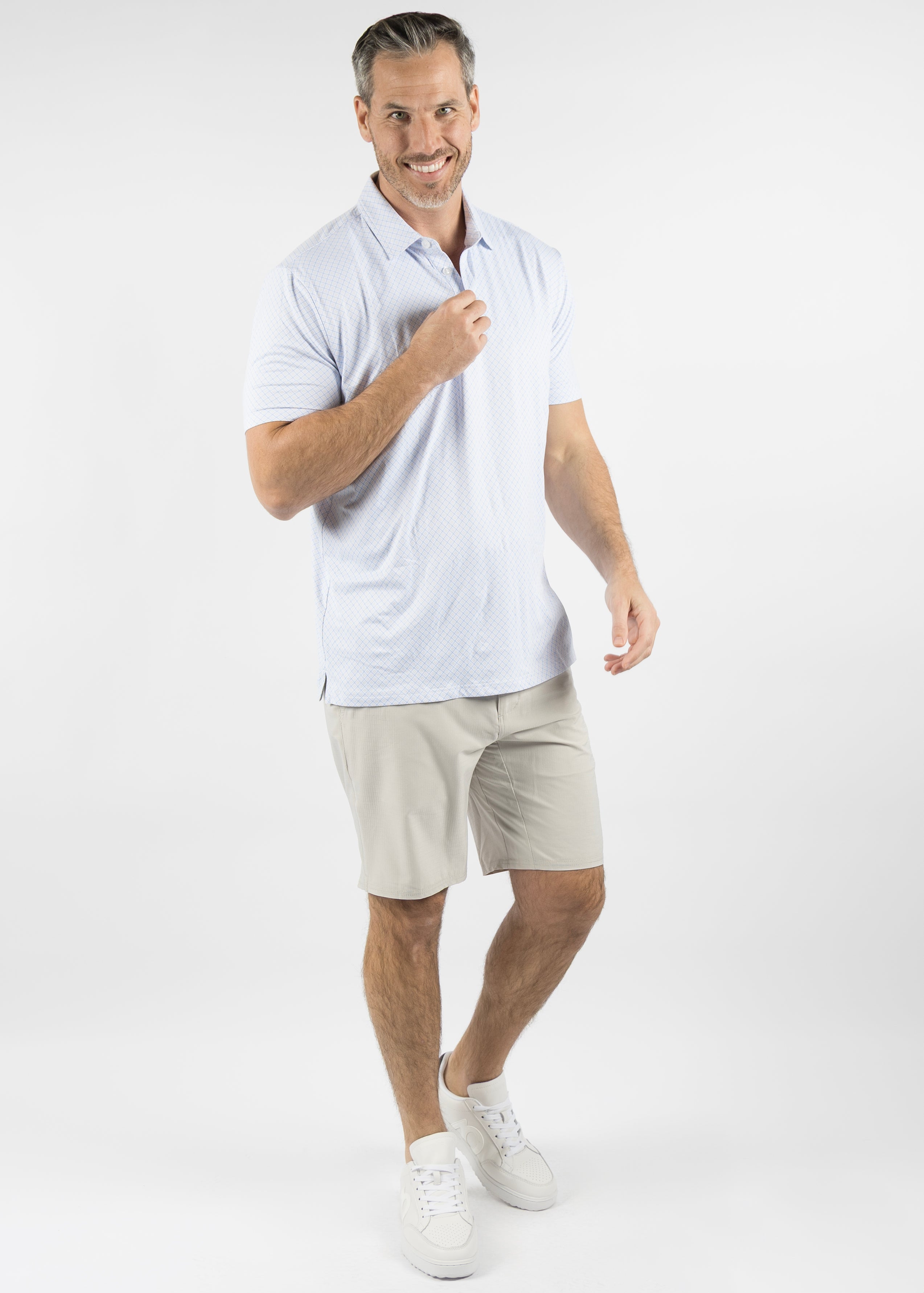 Stone Polo - Dutch Canal/White/Sand