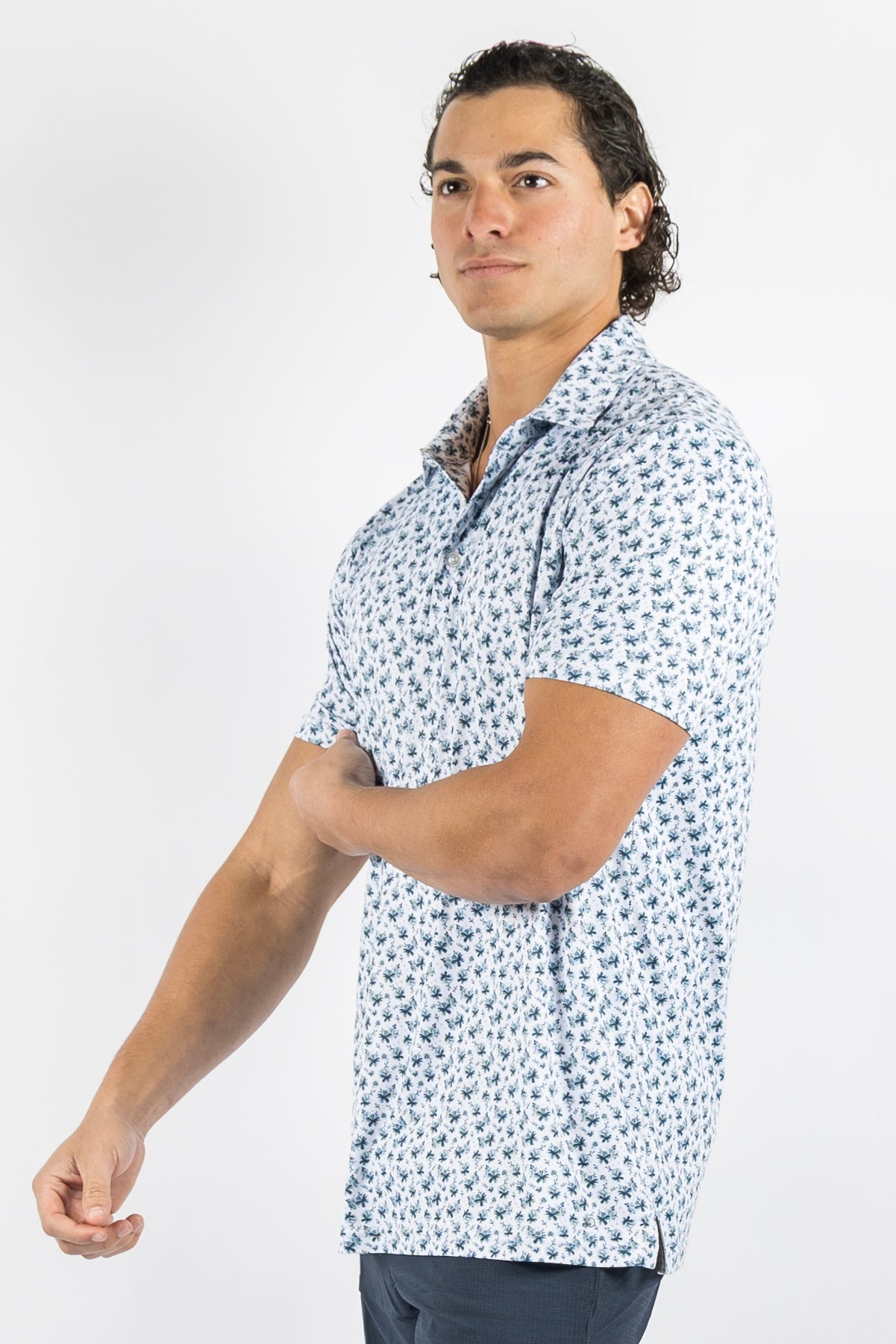 Fields Polo - White/Moonlit Ocean/Blue Haze/Dusty Blue