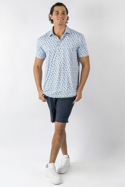Fields Polo - White/Moonlit Ocean/Blue Haze/Dusty Blue