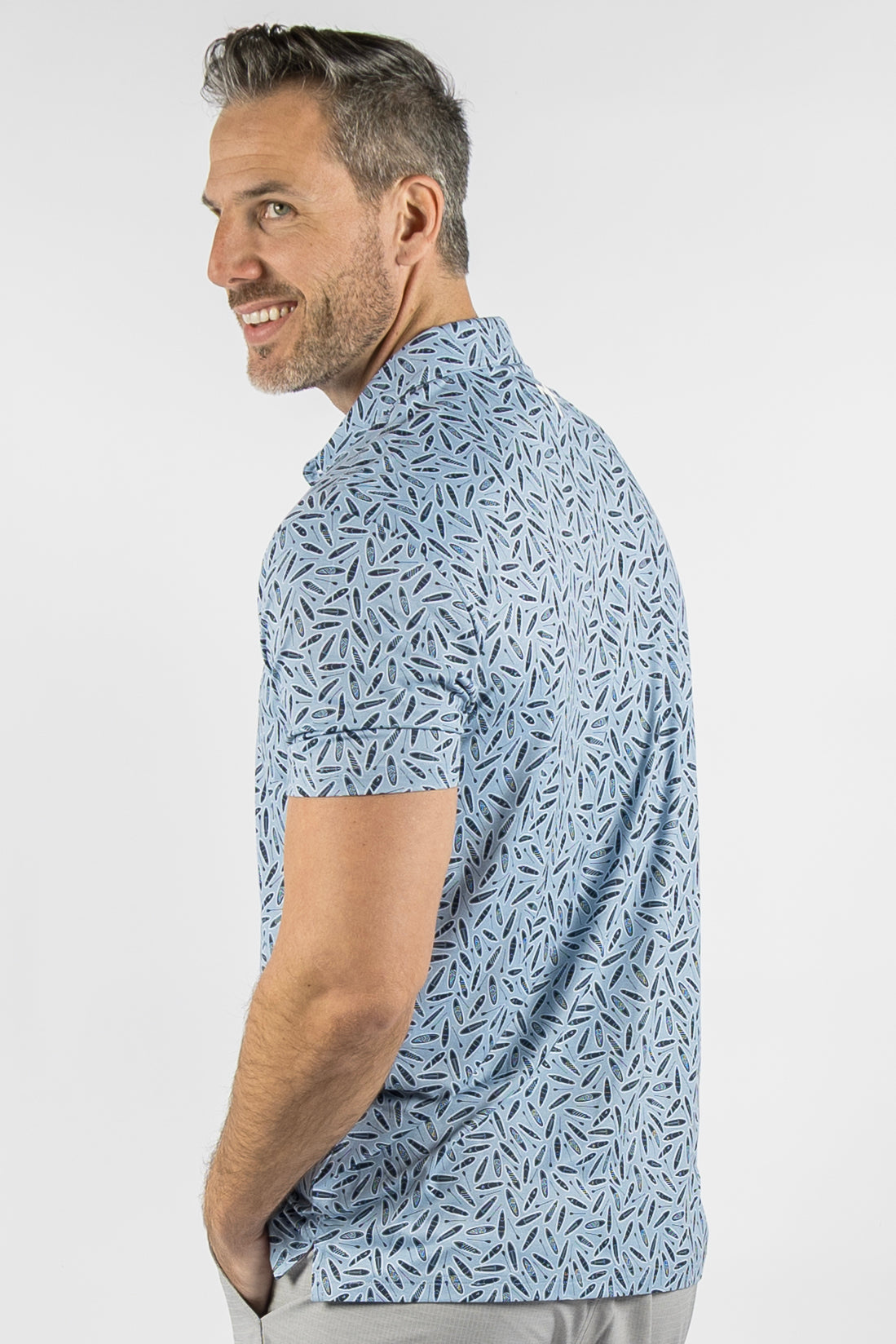 Sea Polo - Dusty Blue/Full Moon Sky/Blue Haze/White