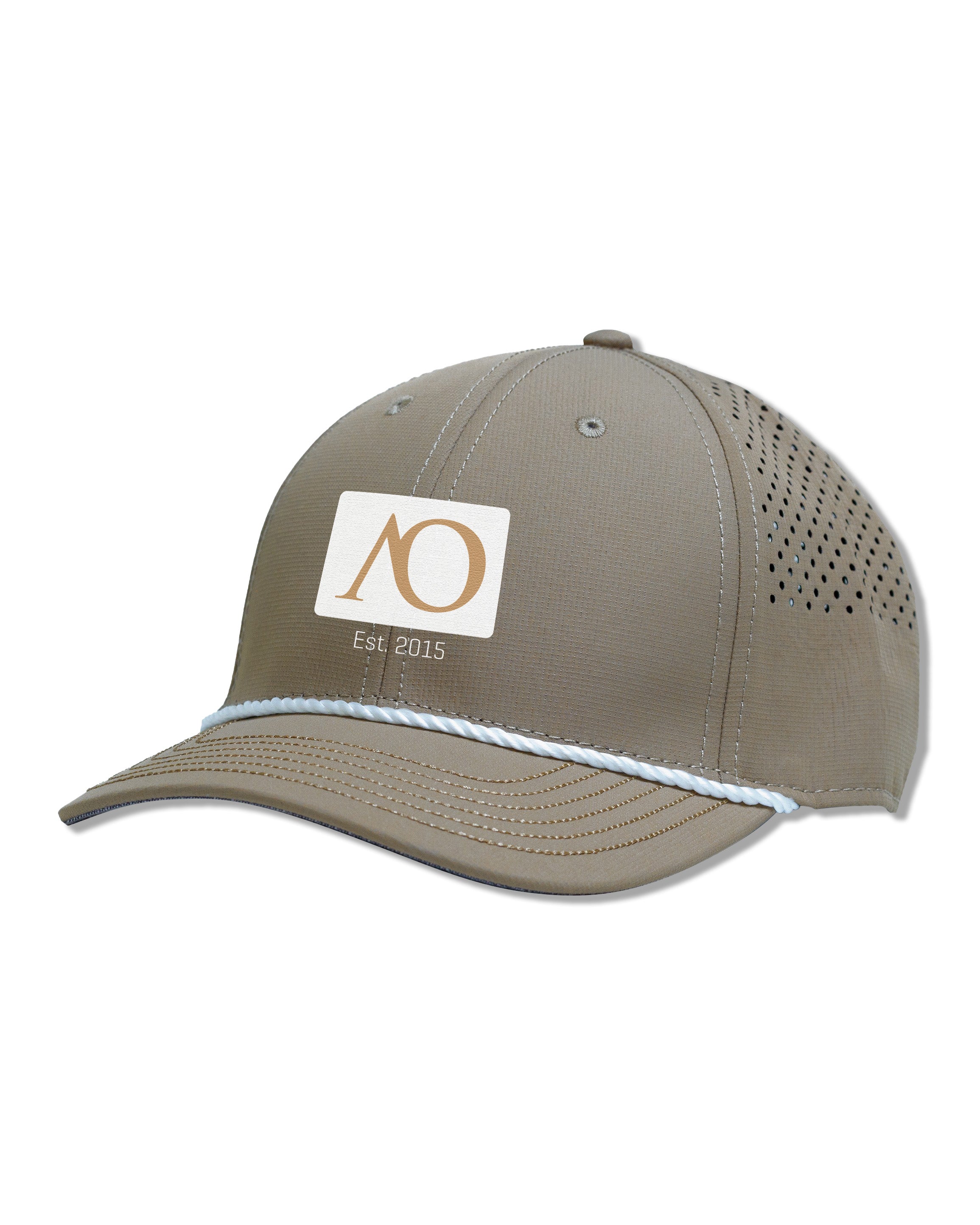 AOx Premium 6-Panel Hat Box Logo AO - Khaki