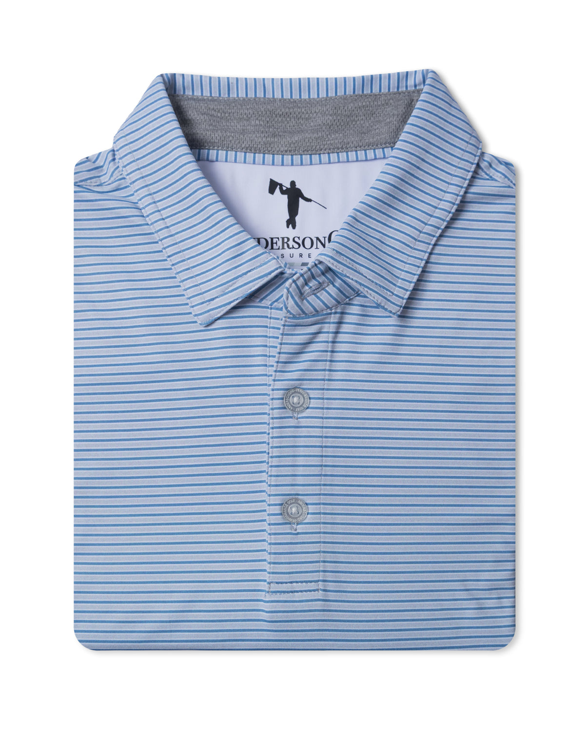 The Dawson Polo-HTR Pearl Blue/Captains Blue/White