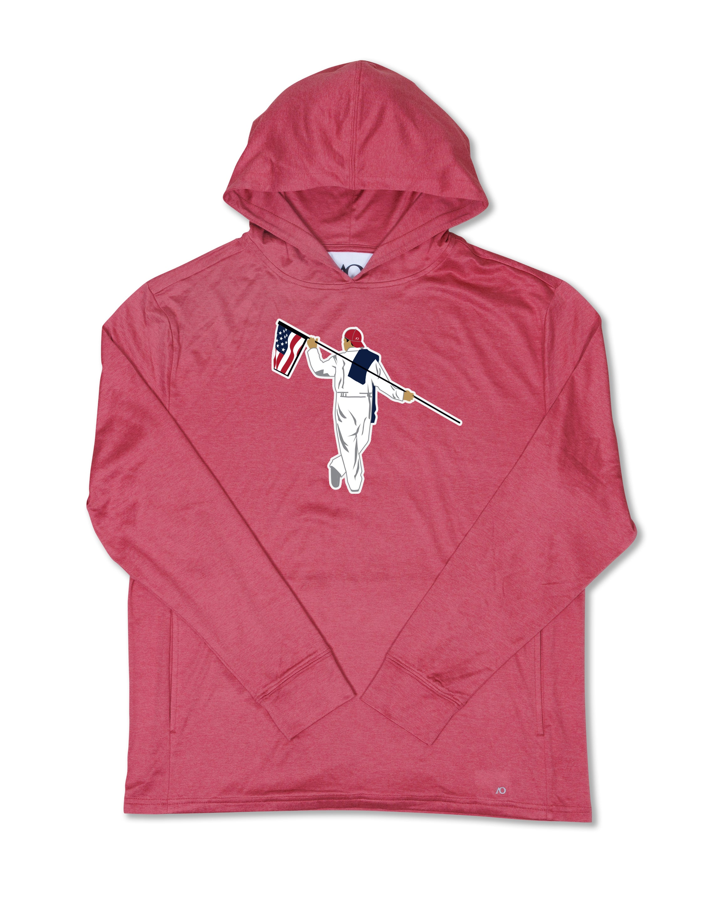 Blacks Beach Hoodie - American Looper - Earth Red Heather