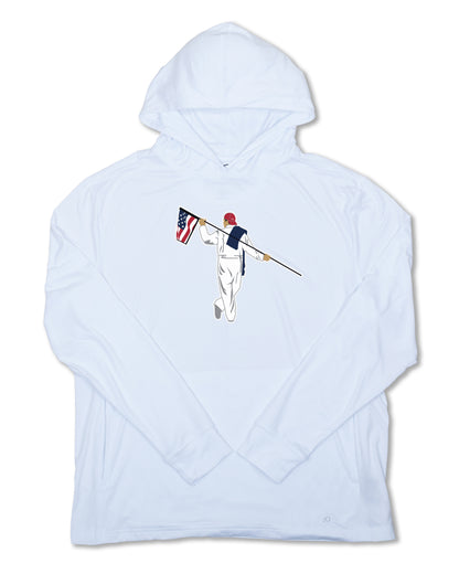 Blacks Beach Hoodie - American Looper - White
