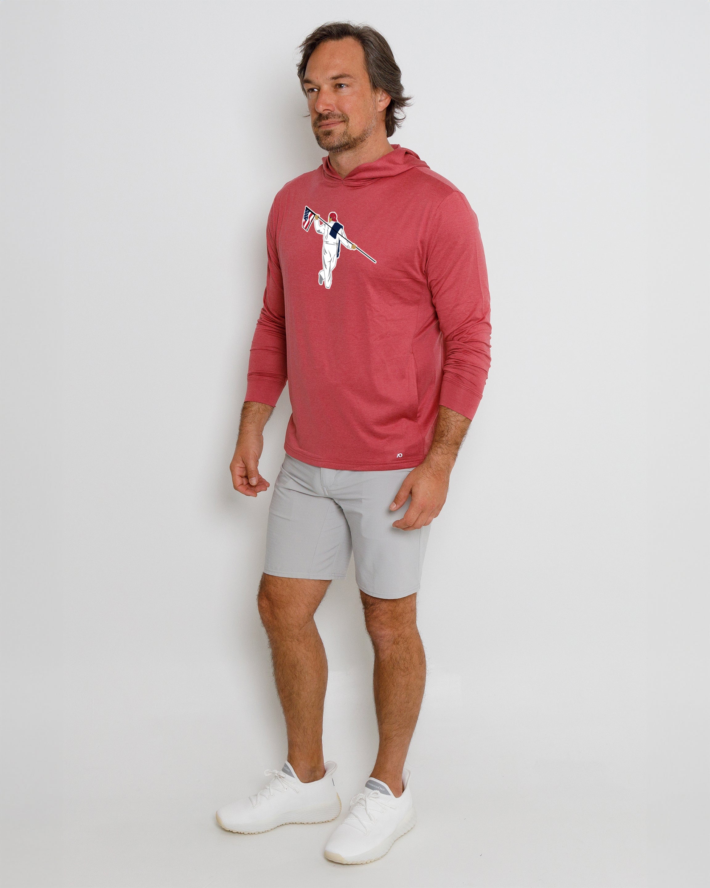 Blacks Beach Hoodie - American Looper - Earth Red Heather