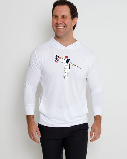 Blacks Beach Hoodie - American Looper - White