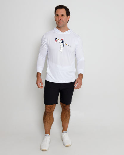 Blacks Beach Hoodie - American Looper - White