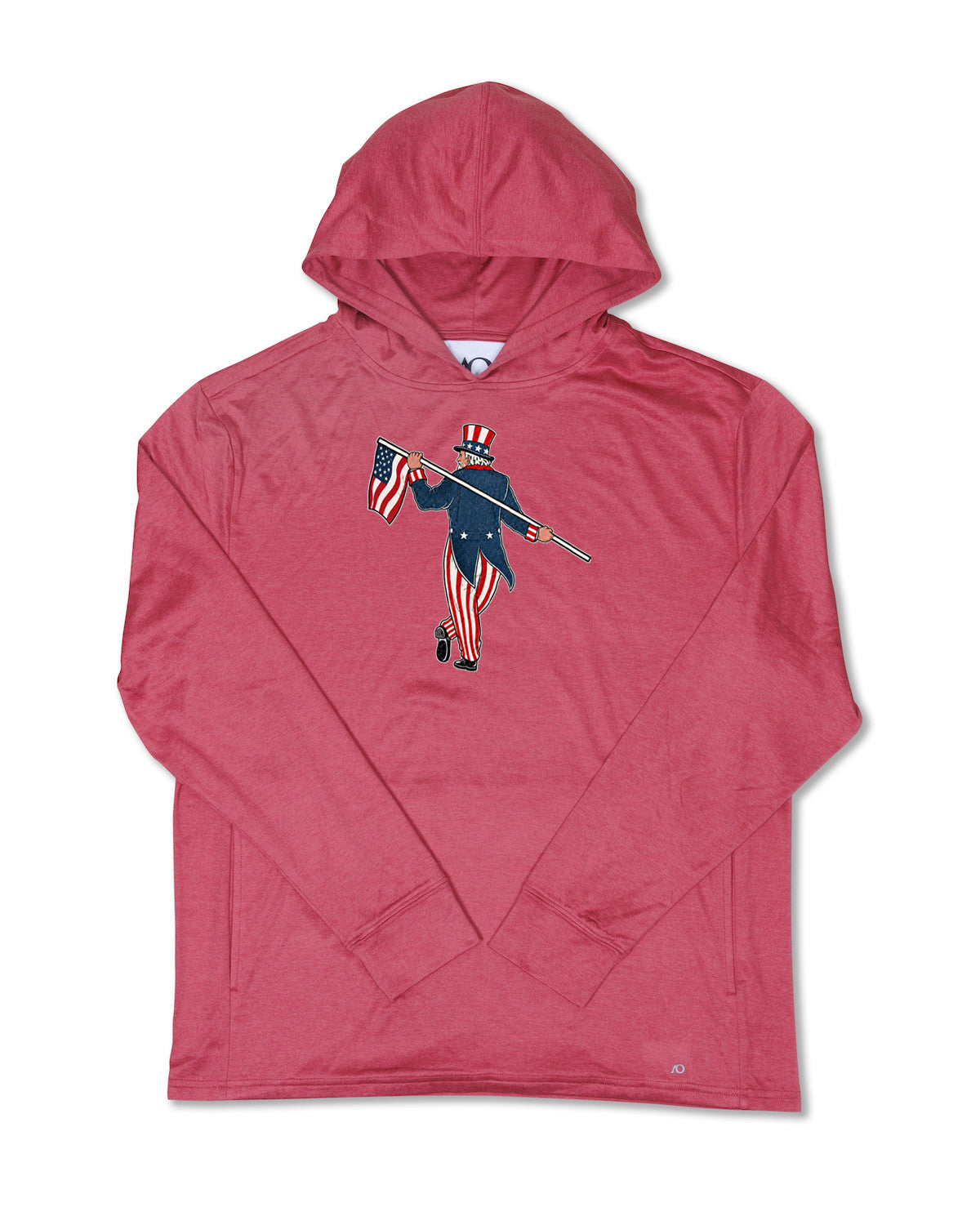 Blacks Beach Hoodie-Uncle Sam Looper-Earth Red Heather