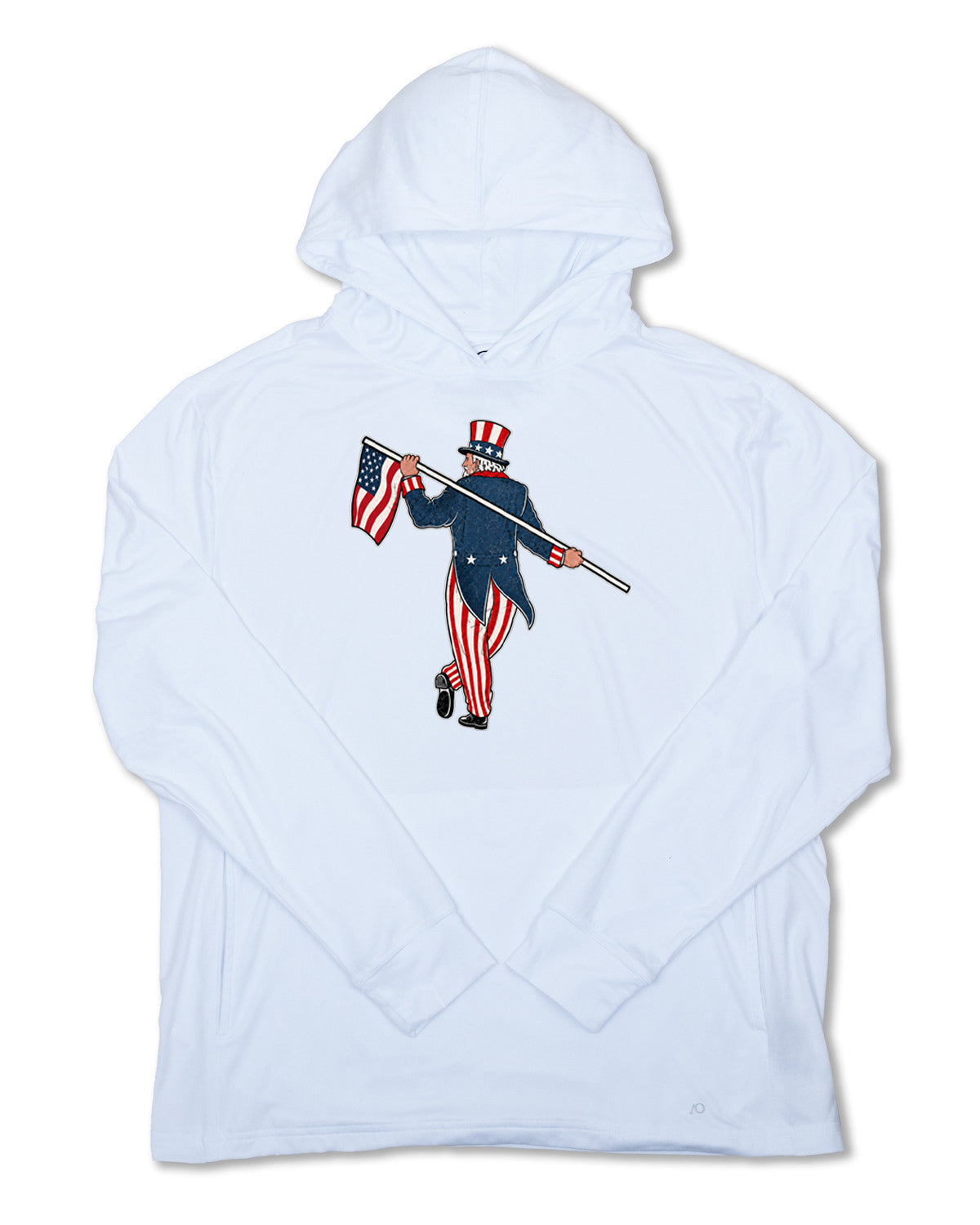 Blacks Beach Hoodie-Uncle Sam Looper-White