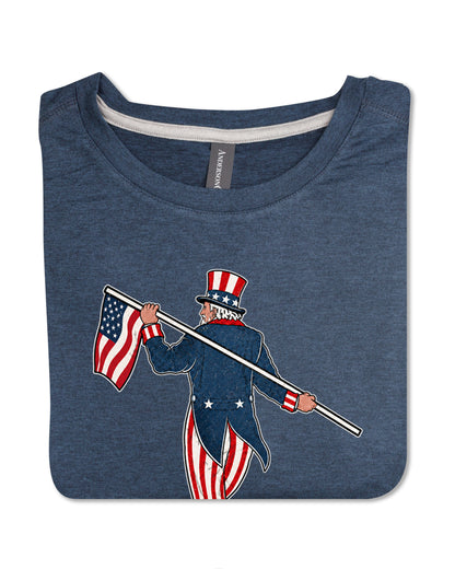 Butter T-Uncle Sam Looper-Navy Heather