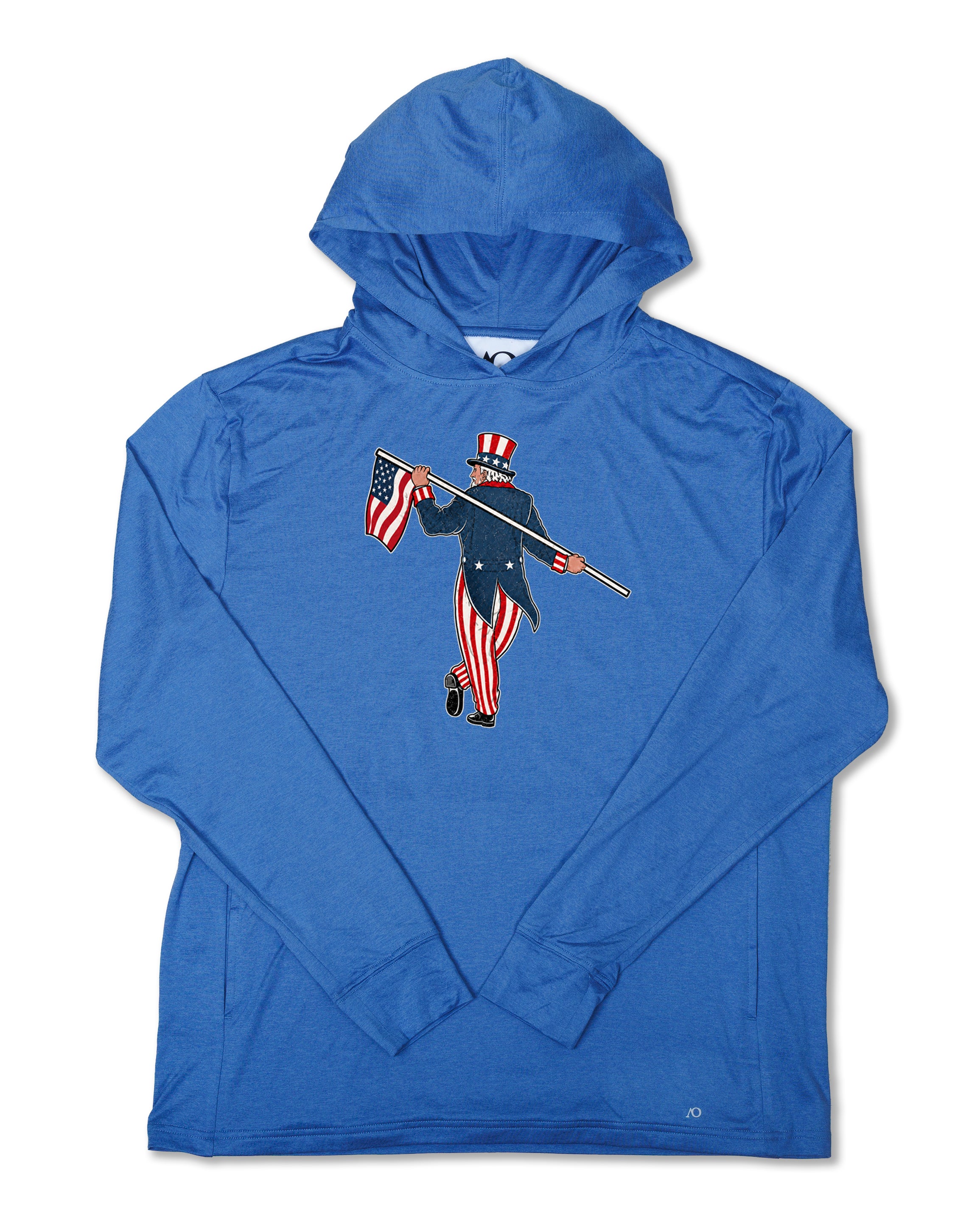 Blacks Beach Hoodie-Uncle Sam Looper-Federal Blue Heather
