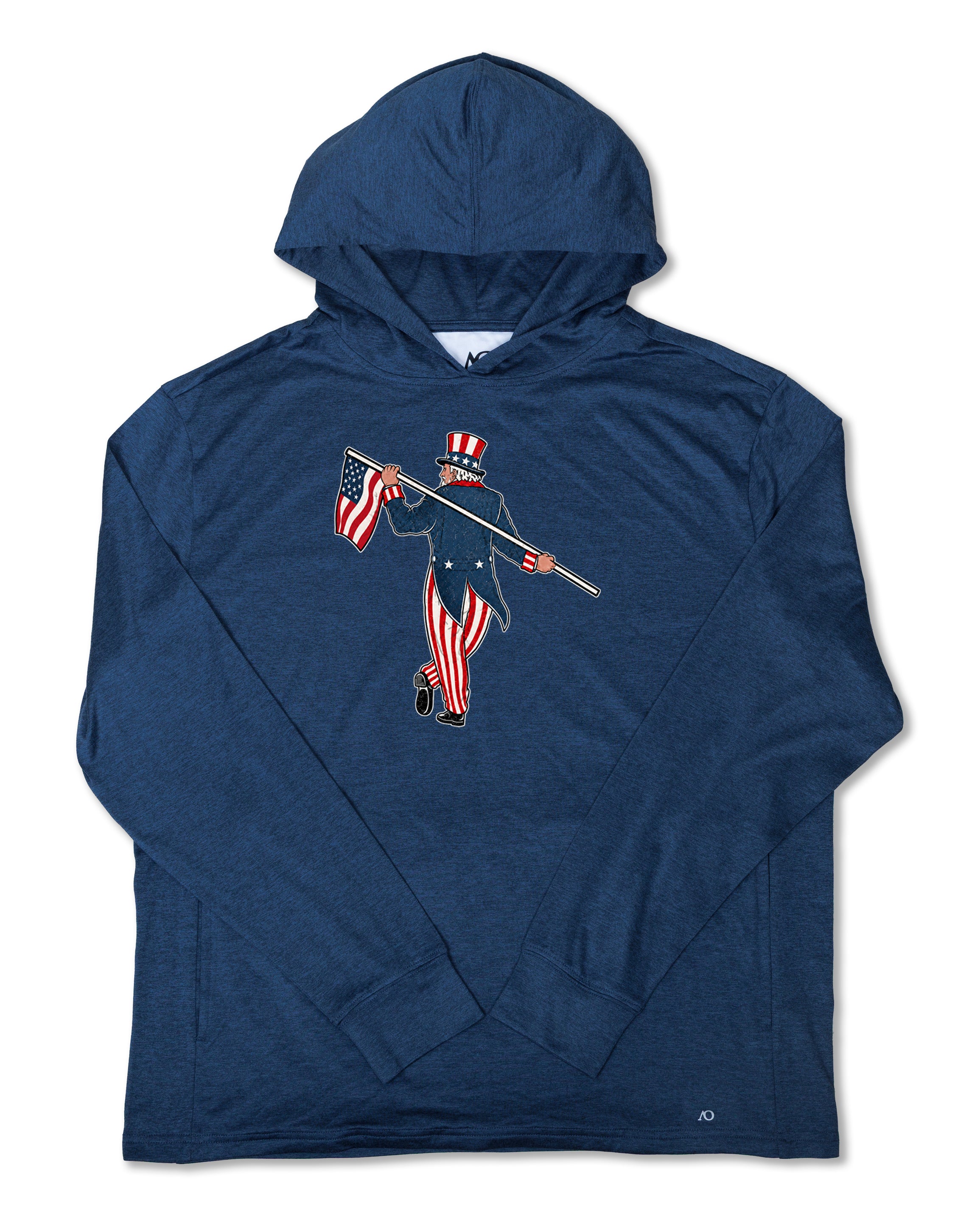 Blacks Beach Hoodie-Uncle Sam Looper-Navy Heather