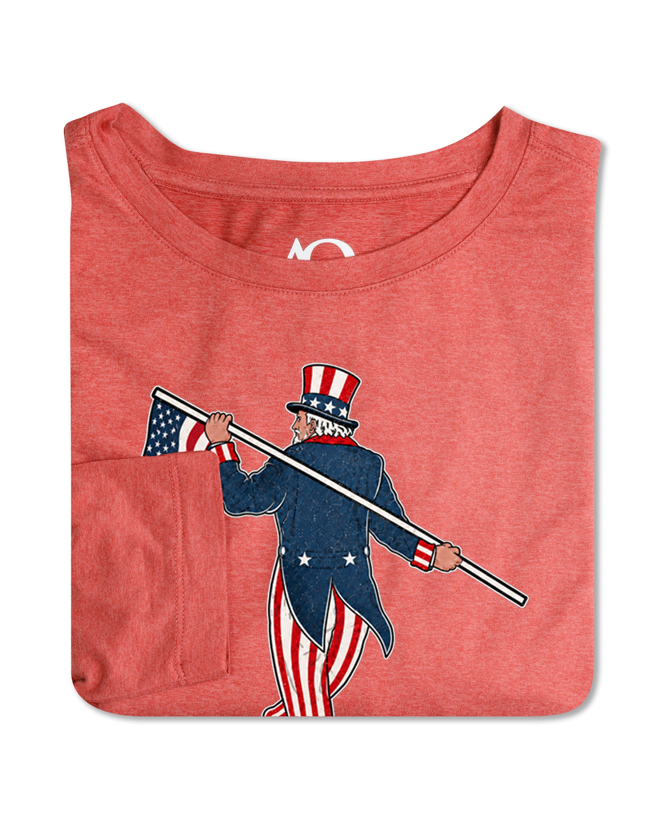 Butter T Long Sleeve-Uncle Sam Looper-Mineral Red Heather