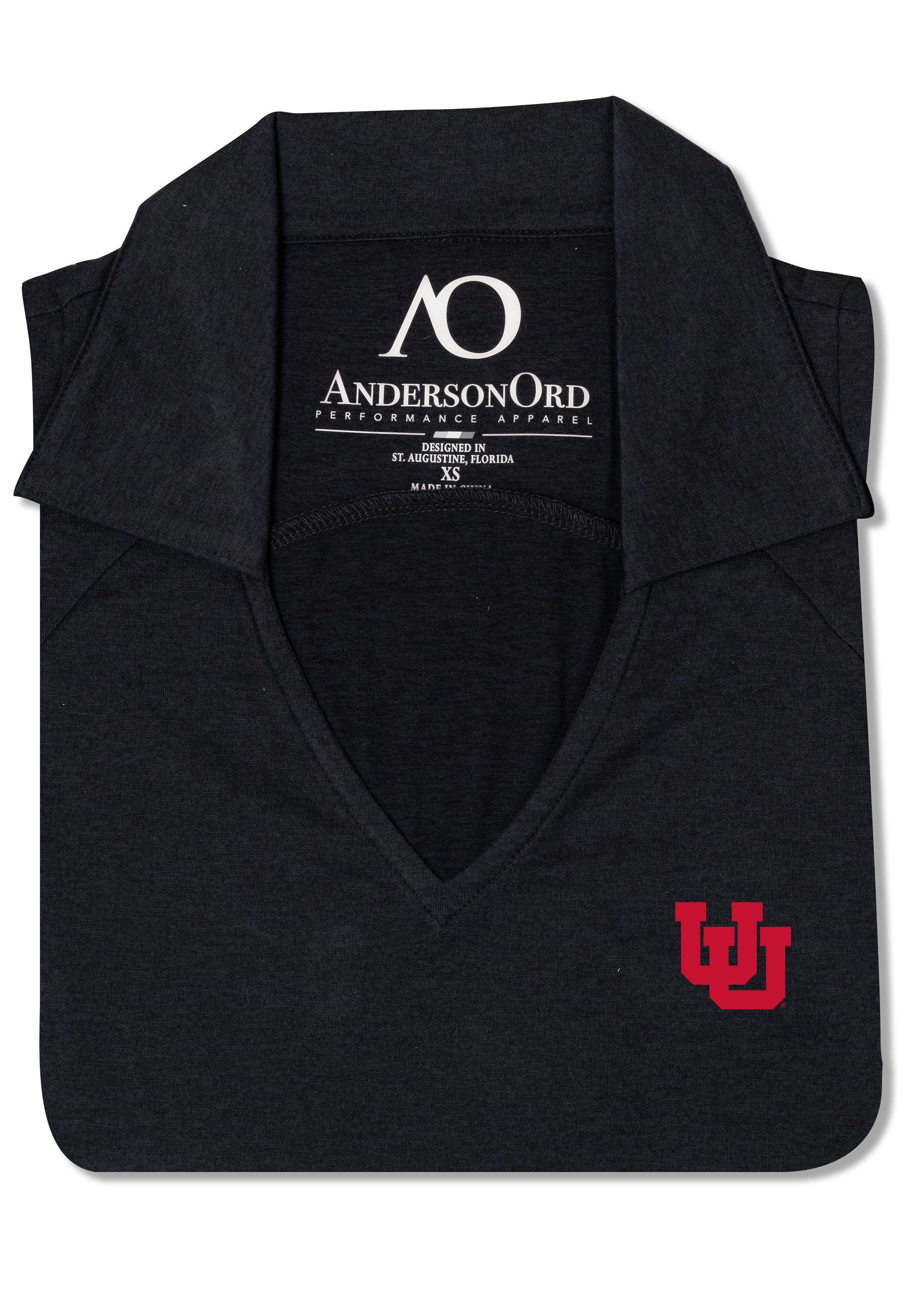 Women's Gamer Sleeveless Polo Utah - Black Heather