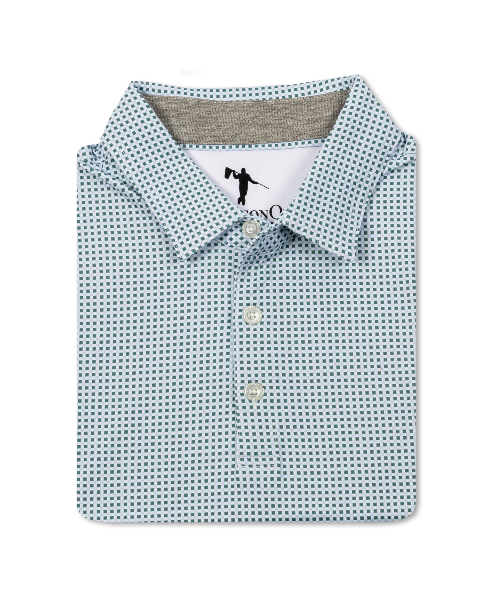 Vega Polo - HTR Sagebrush Green/HTR Pale Sky/White
