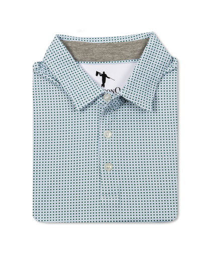 Vega Polo - HTR Sagebrush Green/HTR Pale Sky/White