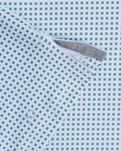Vega Polo - HTR Sagebrush Green/HTR Pale Sky/White