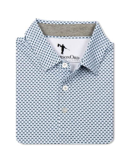 Village Polo - Moonlit Ocean/Blue Haze/White