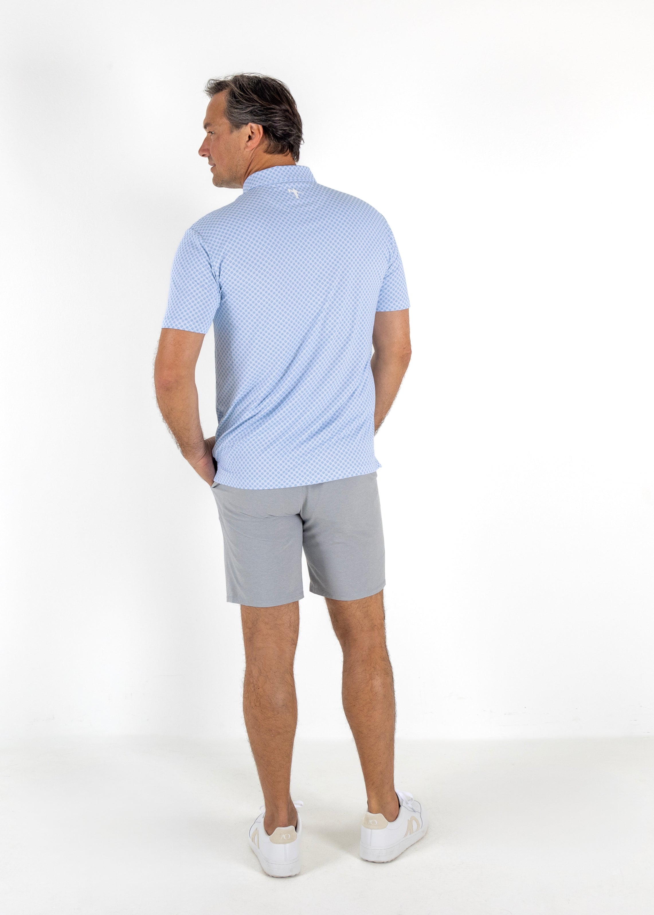 Romulus Polo - White/Blue Haze