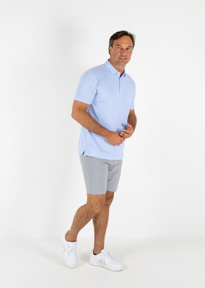 Romulus Polo - White/Blue Haze